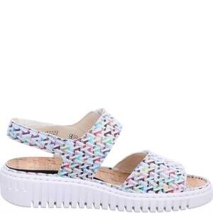 NEW WALDLAUFER women’s willow wedge sandal in multi